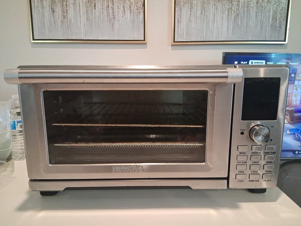NuWave Bravo XL Smart Oven Air Fryer Convection Toaster Oven 30-Qt Stainless